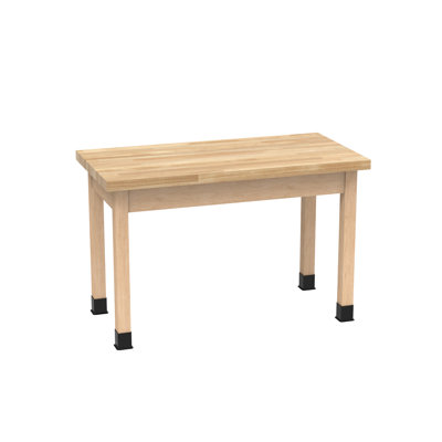 PerpetuLab Plain Apron Table Series with Various Top and Size Options -  Diversified Woodcrafts, P7105M30N-WFSD