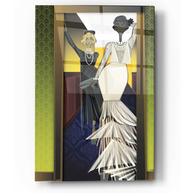 «The Girls» par Jaleel Campbell, art mural en verre acrylique, H 16 po x l 12 po x P 0,13 po