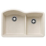 Diamond SILGRANIT 32" L x 20.88" W Double Bowl Undermount Kitchen Sink with Low Divide