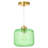 Jacobson 1-Light Ribbed Glass Pendant-290031955