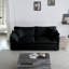Canapé modulaire extra profond, 3 pièces pour le salon, canapé moderne surdimensionné avec siège et chenille noire simple, canapé confort à long terme, pièce, longue durée