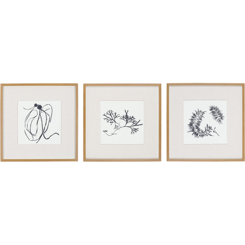 Peinture encadrée, 3 pièces