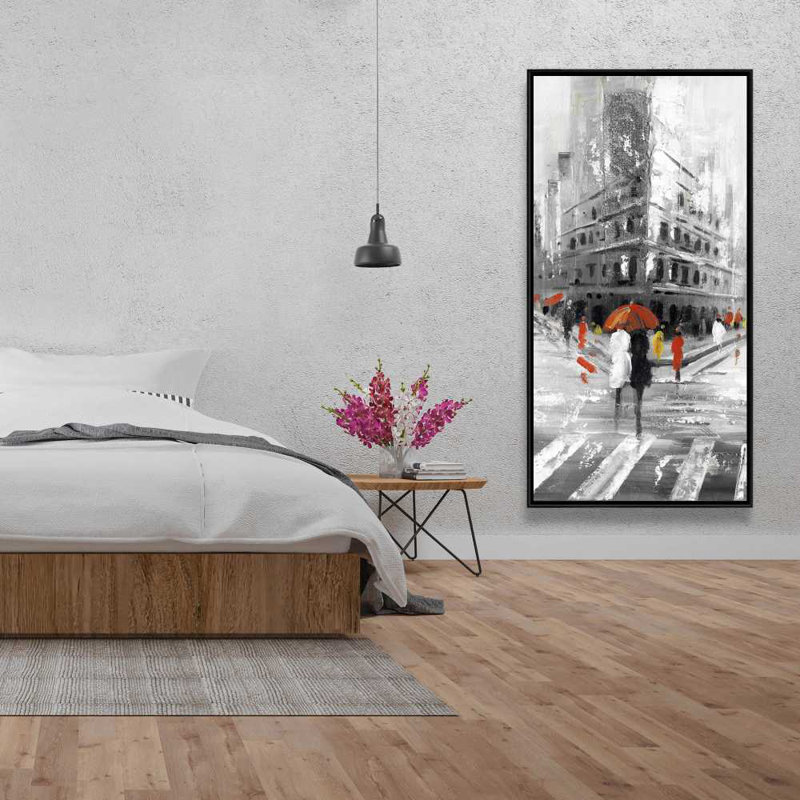 Greyish Flatiron Building Canvas | Office Decor for Home