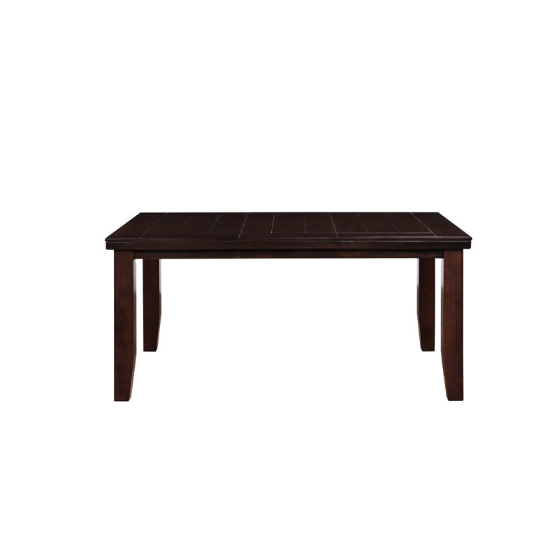 Élégante table de salle à manger en cerisier, présentant un plateau de table en placage de bois d'érable captivant et synthétique avec un superbe plateau rectangulaire élégant