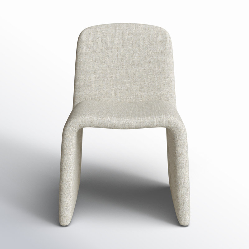 Ella Upholstered Dining Chair, Heather Beige Basketweave
