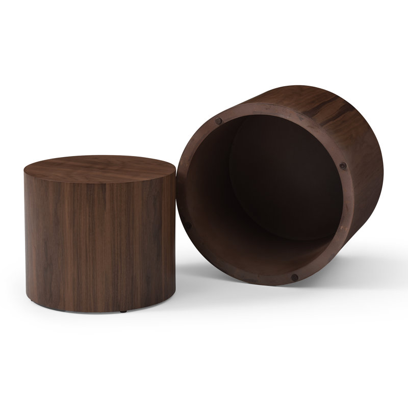 Ingvild 2 - Piece Living Room Nesting Table Set, Brown Wood