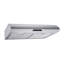  122 Series 30" 600 CFM Convertible Under Cabinet Range Hood in Stainless Steel