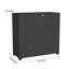 Storage Cabinet With 1 Shelf - Waterproof UV-Resistant 33.5×15.1×34.3 In (Black)-123436024