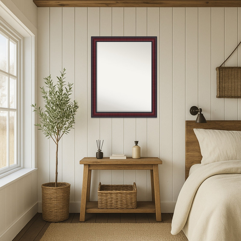 Miroir mural Dalat, 25,75 po x 31,75 po, Cerisier