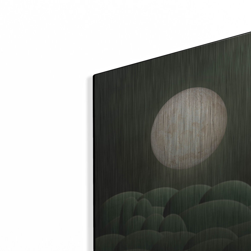 Ivy Bronx «Moon Mountain» par Luxe Portfolio, art mural en métal, H 16 po x l 12 po
