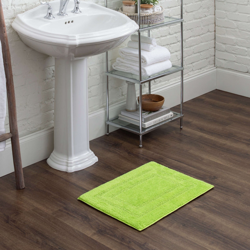 Tapis de bain lavable à la machine Kail, Fiesta lime, L 17 po x L 24 po