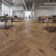 Planches de vinyle Blues Herringbone SPC - 29,5 po x 5,9 po - chêne Harpo-127424954