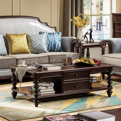 American-style retro rectangular coffee table