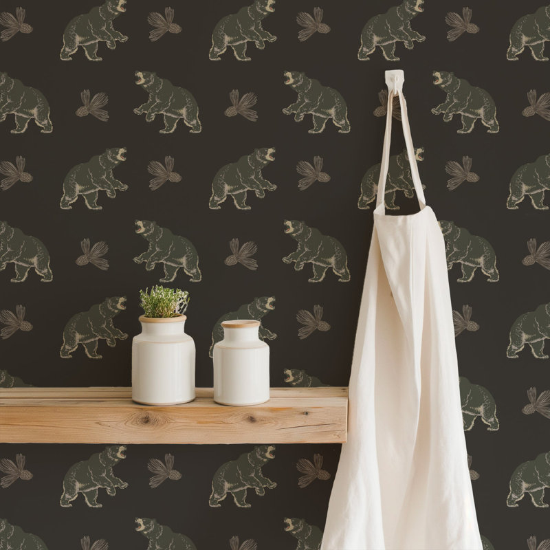 Roaming Black Bear - Dark Mocha Wallpaper, Dark Mocha
