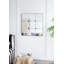 Miroir mural 36 po x 36 po à décor de verre antique