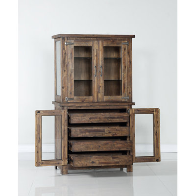 44.75'' Solid Wood Bar Cabinet