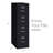 15'' Wide 4 -Drawer Steel File Cabinet-894303180