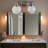 Bathroom Vanity Fixtures, 2- Black Wall Sconce With Glass Shade, Luxury For And Silver Sconce, Clear Bathroom, Living Room, Bedroom