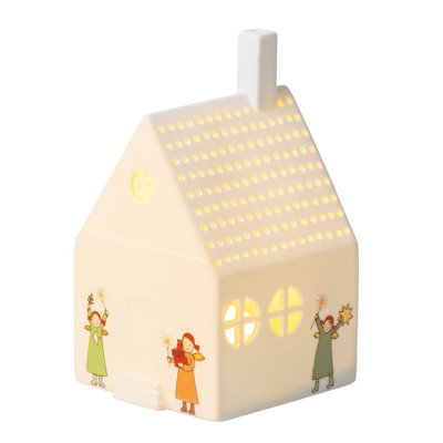Nordic Ski Hut with Deer Tealight by Rader Nordic Ski Hut with Deer Tealight by Rader
