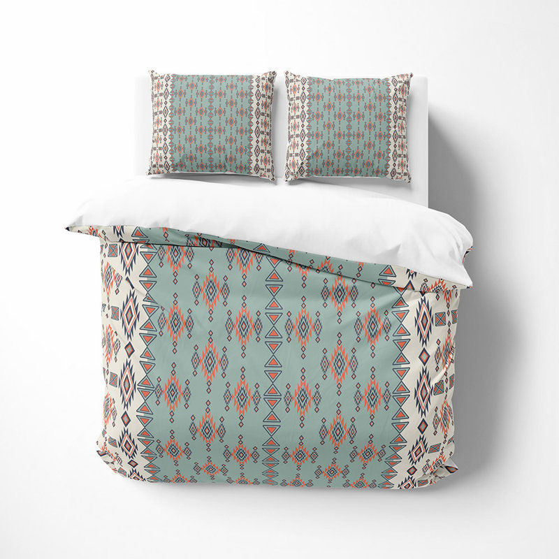 Ensemble de housse de couette en microfibre gris et blanc 3 pièces, Housse de couette très grand + 2 taies décorativ