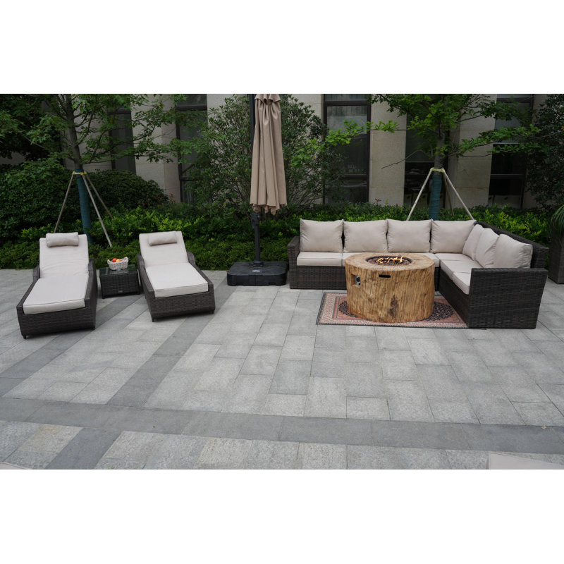 Almanza 8 - Person Patio Conversation Set with Cushions