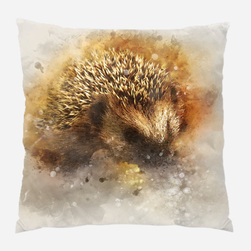 Coussin hedgehog Yetter, Microsuède, Intérieur