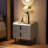 Modern Nightstand With 2 Drawers, Marble-Pattern Tabletop, And Scratch-Resistant Legs For Bedroom And Living Room-1027322969