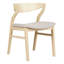 Amira 45cm H Polyester Blend Upholstered Spindle Side Chair in Beige