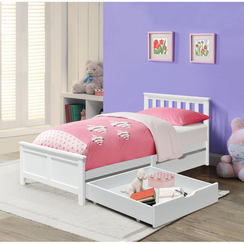 Rosado Storage Bed, White