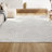 Maribo High-Low Abstract Groovy Striped Cream/Ivory Indoor/Outdoor Rug-928452551