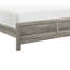 Grand lit en gris rustique vieilli, meubles de chambre à coucher avec tête de lit et rails, lit gris en bois manufacturé, agrégats de style-2117856652