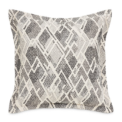 Mamba Animal Print Feather Reversible Throw Pillow