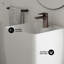 Lavabo sur pied Carre