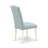 5 Piece Dining Table Set Includes a Rectangle Kitchen Table with Dropleaf and 4 Baby Blue Linen Fabric Upholstered Chairs, Linen White-1412822559-1424281427-1429804134
