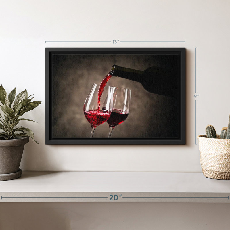 «Serving Red Wine Wall Art», H 9 po x l 13 po