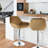 Swivel Upholstered Adjustable Height Counter Stool-85840534