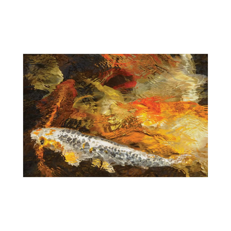 Koi Colors - Abstract by Brian Wolf - Wrapped Canvas Gallery-Wrapped Canvas Giclée, 45.72cm H x 66.04cm W