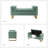 Vallejo 50.4'' W Modern Upholstered Flip Top Storage Bench with Two Pillows and Tufted-1251646604