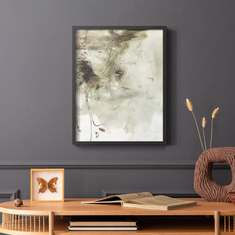 «Soft Inspiration IV», reproduction encadrée - bois massif, Noir, H 20 po x l 16 po