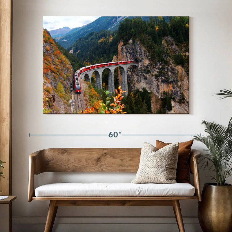 Train de viaduc Mehar Landwasser, H 34 po x l 51 po