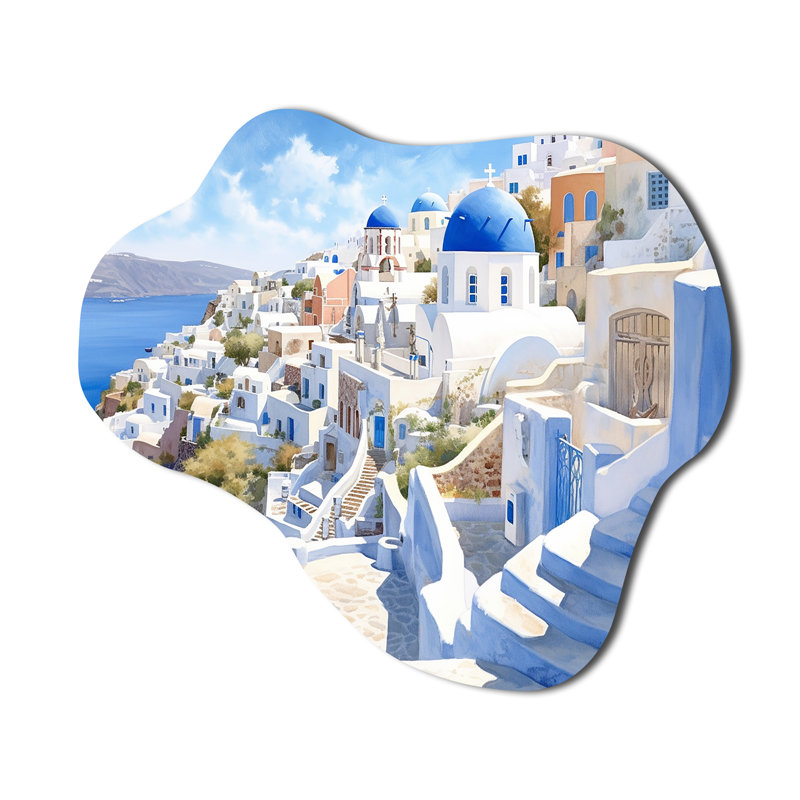 Nicollet - Grèce asymétrique, décoration murale sculpture en métal nuage, H 28 po x l 25 po