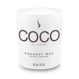 Baies Natural Coconut Apricot Wax Candle
