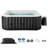 Costway 71" Inflatable Hot Tub With 130 Air Jets Electric Heater Pump Filter Cartridges
