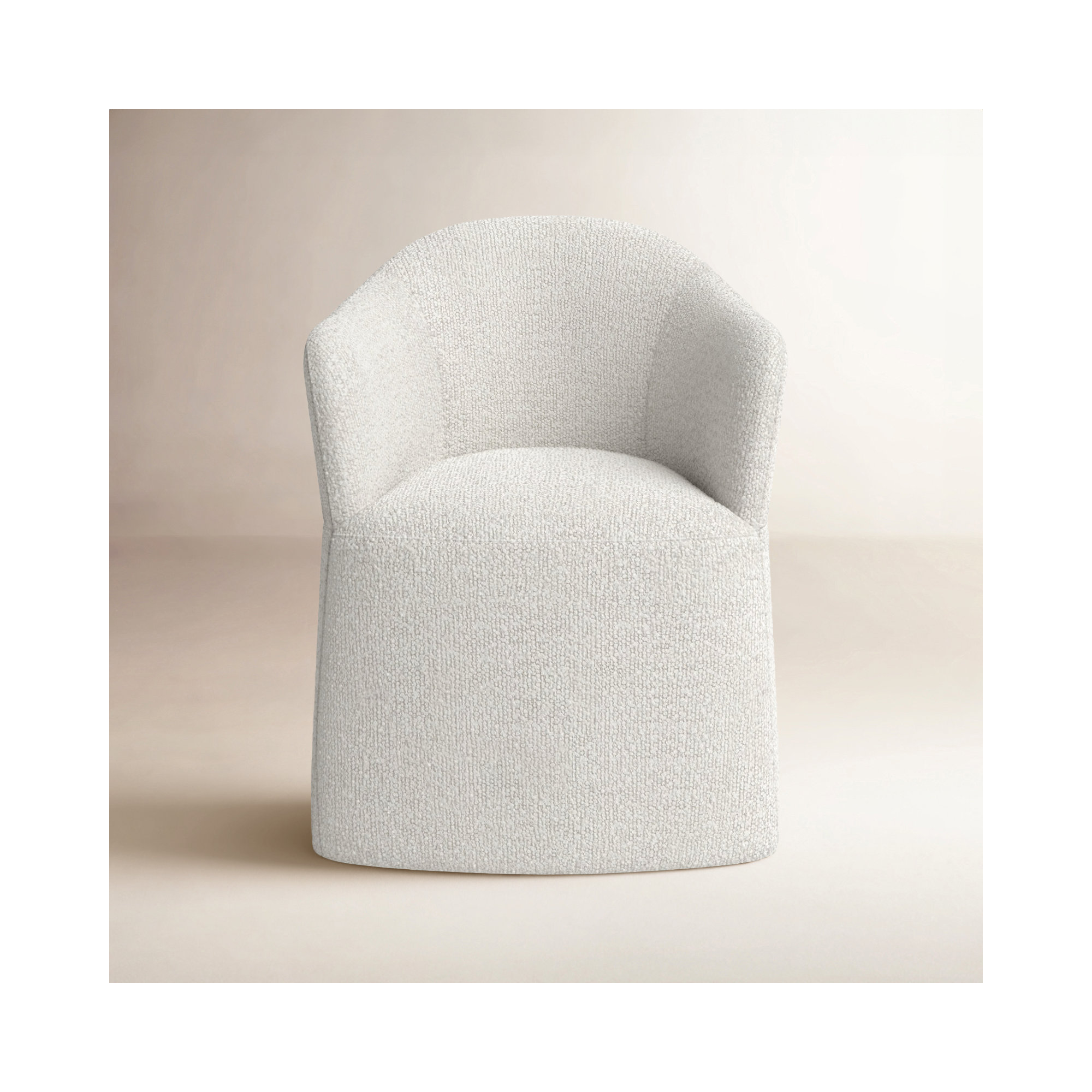 Janina Upholstered Arm Chair, Merino Pearl
