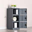 3 door Grey small locker with lock latch