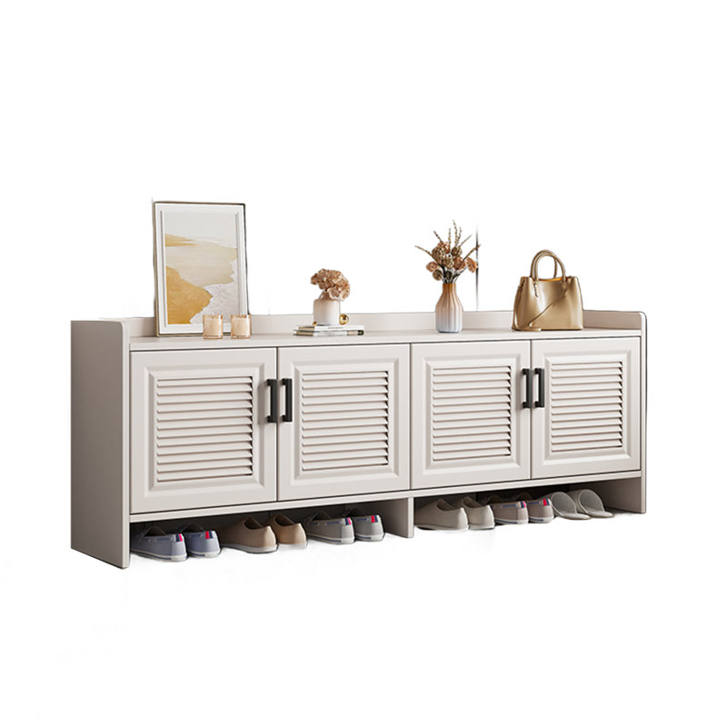 24 Pair Shoe Storage Cabinet, White