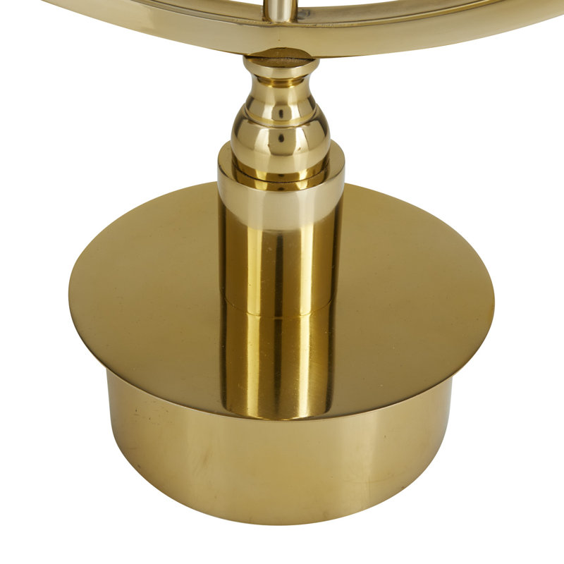 Horloge de table moderne en acier inoxydable, Or