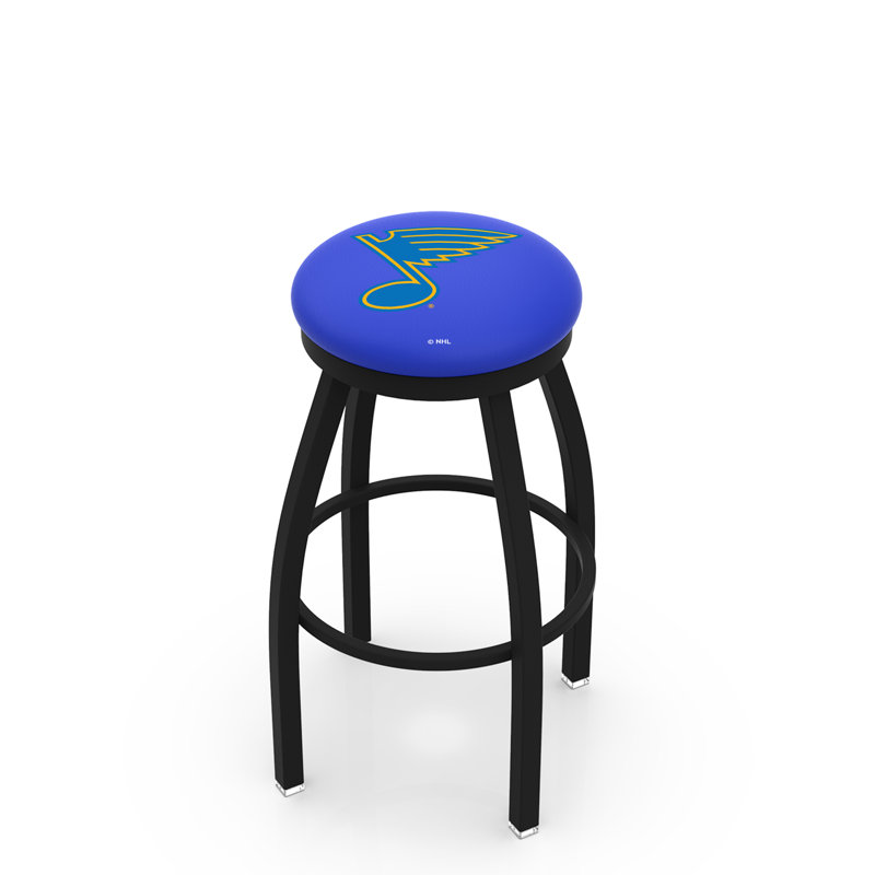 Tabouret de bar pivotant de 30 po NCAA, Ride noire, St Louis Blues