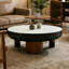 Table basse ronde blanche