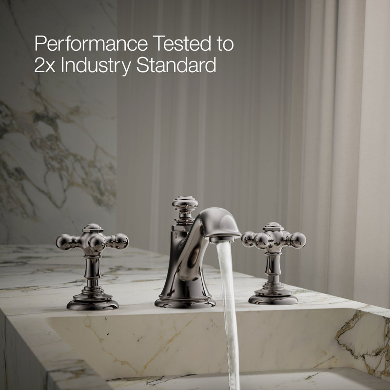 Artifacts® Bathroom Sink Cross Handles, Vibrant Titanium